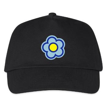 blume frühling sommer - Kinder Basecap - Schwarz - Vorne