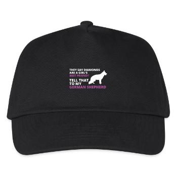 Schäferhund - Kinder Basecap - Schwarz - Vorne