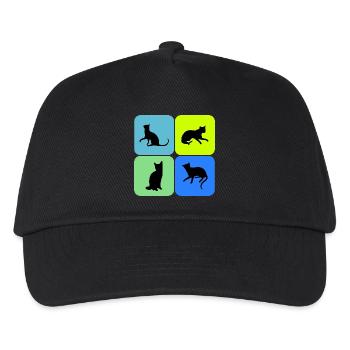 chat chat chat, cadeau - Casquette de baseball Enfant - noir - Devant