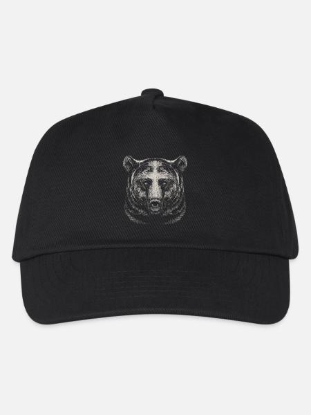 Bär - Kinder Basecap - Schwarz