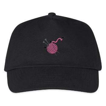 Stricken - Kinder Basecap - Schwarz - Vorne
