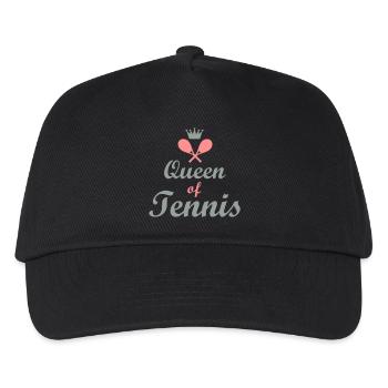 tennis - Kinder Basecap - Schwarz - Vorne