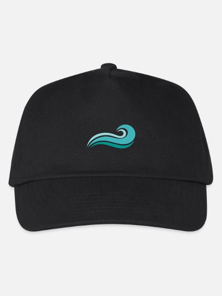 Welle - Kinder Basecap - Schwarz