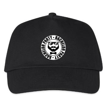bachelor party stamp circle ring team bache - Kids’ Baseball Cap - black - Front