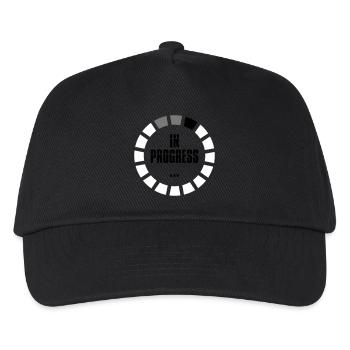 in progress loading zeichen ring kreis lade wird a - Kinder Basecap - Schwarz - Vorne