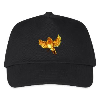 yellow bird - Kids’ Baseball Cap - black - Front