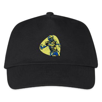 American Football Held Quarterback Sieger Vintage - Kinder Basecap - Schwarz - Vorne