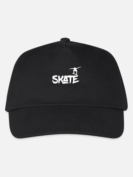Skater Skate - Kinder Basecap - Schwarz