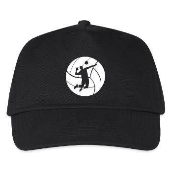 Volleyball - Kinder Basecap - Schwarz - Vorne