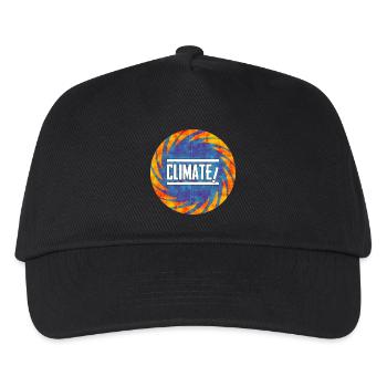 Klimawandel Protest Design - Kinder Basecap - Schwarz - Vorne