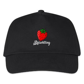 Swabian dialect - Bräschtling schwabenland - Kids’ Baseball Cap - black - Front