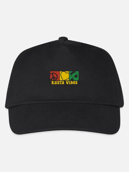 RASTA VIBES - Casquette de baseball Enfant - noir