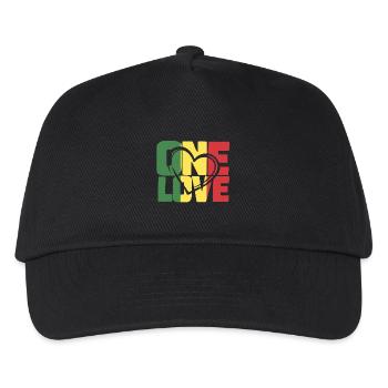 One Love Reggae Palette - Kinder Basecap - Schwarz - Vorne