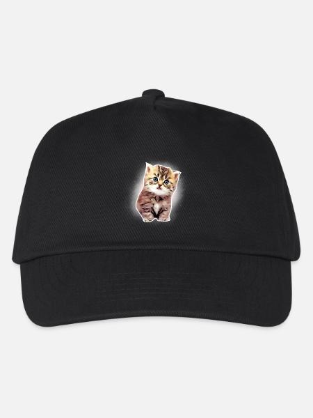 Kitten - Kids’ Baseball Cap - black