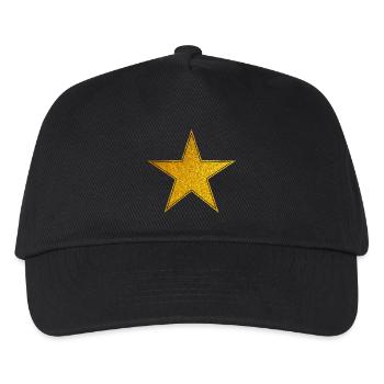 Star Gold Graphic Star - Kids’ Baseball Cap - black - Front