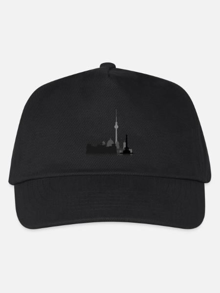 Cityscape Berlin - Kinder Basecap - Schwarz