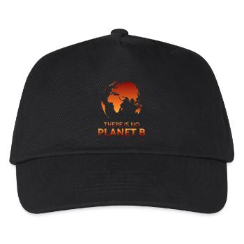 Climate protection environment planet earth climate climate policy - Kids’ Baseball Cap - black - Front