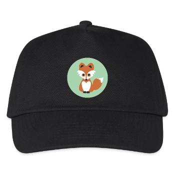 fuchs - Kinder Basecap - Schwarz - Vorne