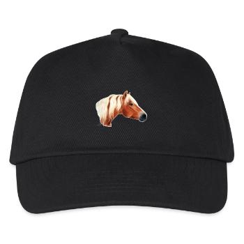 Haflinger Pferd / horse - Casquette de baseball Enfant - noir - Devant