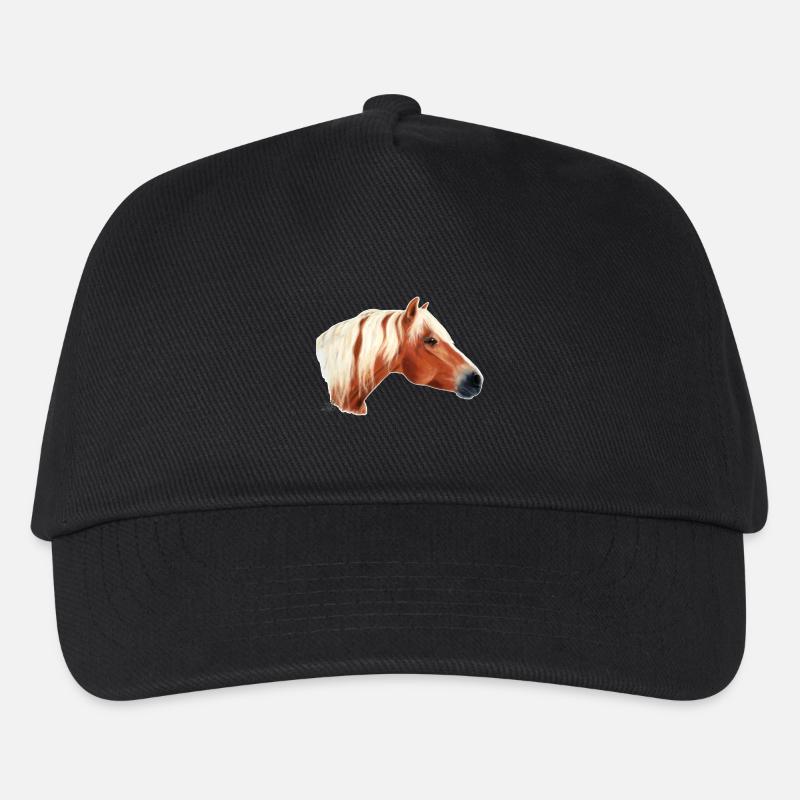 Haflinger Pferd / horse - Casquette de baseball Enfant - noir