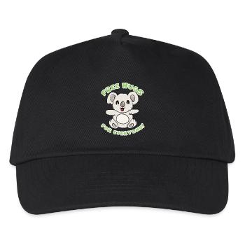 Koala Umarmung - Kinder Basecap - Schwarz - Vorne