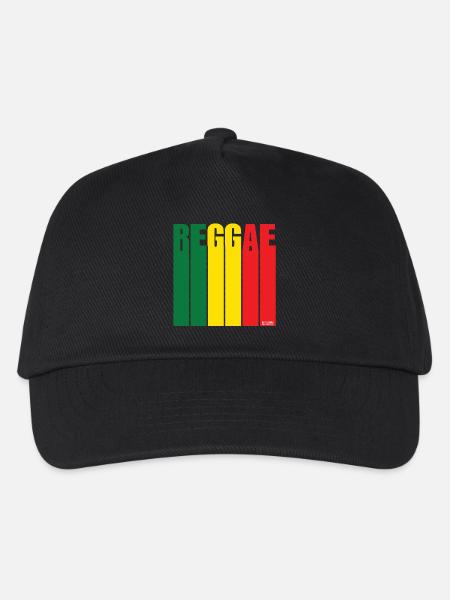 Bannière Reggae Color Block - Casquette de baseball Enfant - noir