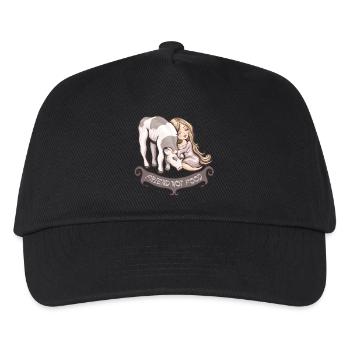 friend not food - Kids’ Baseball Cap - black - Front