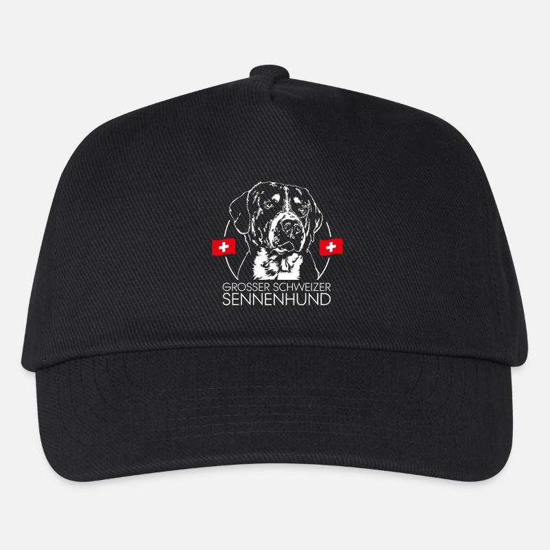 GROSSER SCHWEIZER SENNENHUND Hunde Wilsigns - Kinder Basecap - Schwarz