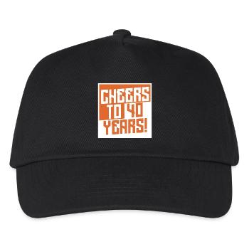 Cheers to 40 Years - Kids’ Baseball Cap - black - Front