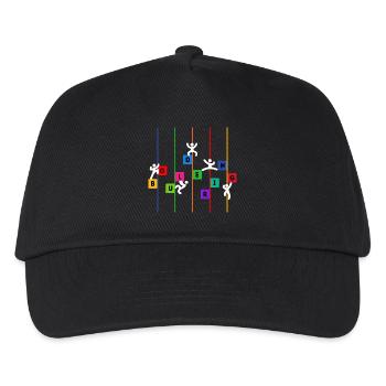 Boulder Climbing Mountaineering Funny Funny Sport - Kids’ Baseball Cap - black - Front