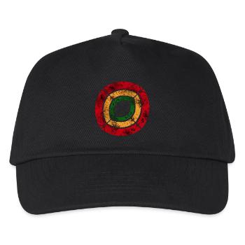 reggae africa sign big - Kinder Basecap - Schwarz - Vorne
