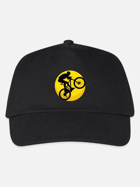 Mountainbike - Mountainbiking - Kinder Basecap - Schwarz