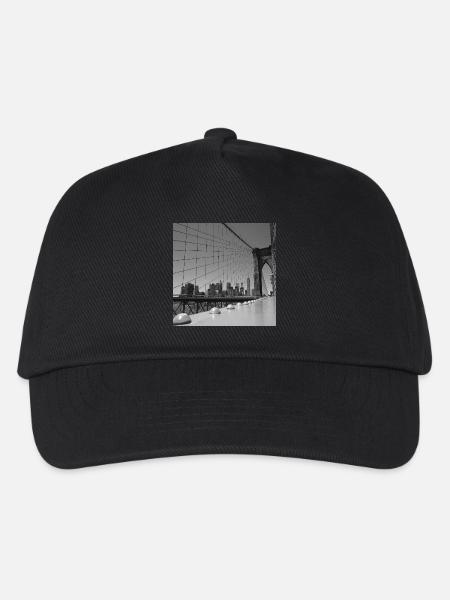 Brooklyn-Brücke - Kinder Basecap - Schwarz