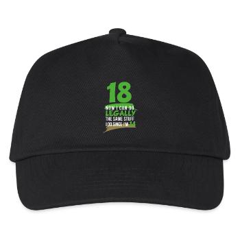 18ème anniversaire Dix-huit ans Printemps - Casquette de baseball Enfant - noir - Devant
