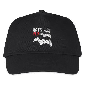 Bats Fly - Bat - Bat - Design - Kids’ Baseball Cap - black - Front