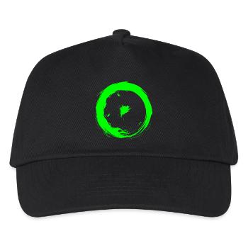 Astronomische Symbole Sonne grün - Kinder Basecap - Schwarz - Vorne