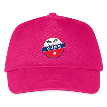 Cercle de Cuba aux couleurs nationales - Casquette de baseball Enfant - fuchsia - Devant