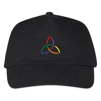 Celtic symbol Triquetra Rainbow - Kids’ Baseball Cap - black - Front