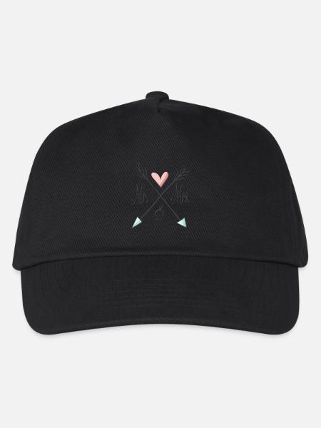mr_mrs_heart - Casquette de baseball Enfant - noir