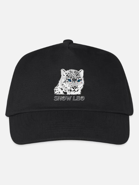 Schnee Leopard Raubkatze - Basecap til børn - sort