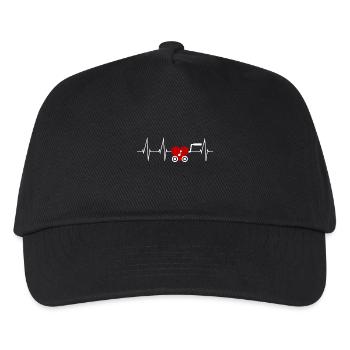 Barrel organ heartbeat for barrel organ players - Kids’ Baseball Cap - black - Front