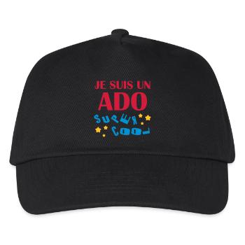 Ado - Adolescent - Adolescente - Famille - Jeune - Kids’ Baseball Cap - black - Front
