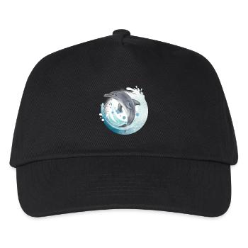 Tauch Dive Dolphin - Delfin - Casquette de baseball Enfant - noir - Devant