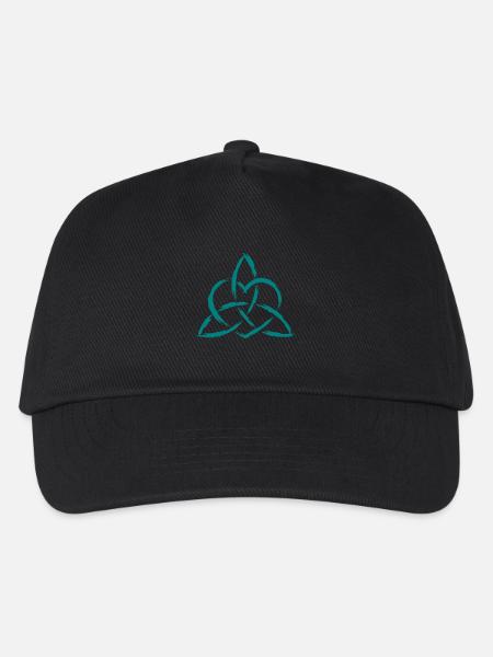 Triquetra Keltisches Herz Knoten Symbol - Kinder Basecap - Schwarz