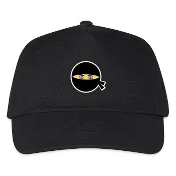 Ninja head - Kids’ Baseball Cap - black - Front