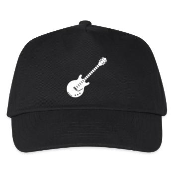 Electric Guitar (Solidbody Guitar / Rock Music) - Kids’ Baseball Cap - black - Front
