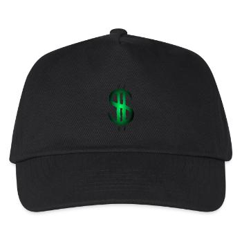 Dollar sign dollar money symbol - Kids’ Baseball Cap - black - Front