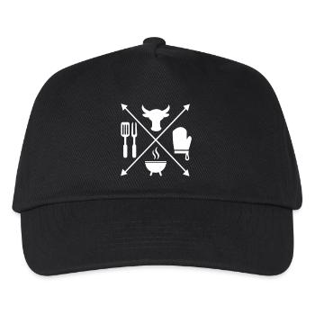 grilling - Kids’ Baseball Cap - black - Front