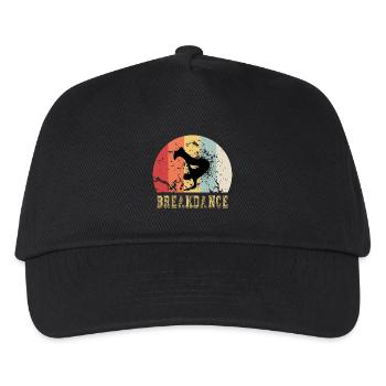 Breakdance vintage - Casquette de baseball Enfant - noir - Devant