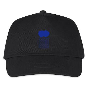 Bit rain cloud computer scientist - Kids’ Baseball Cap - black - Front